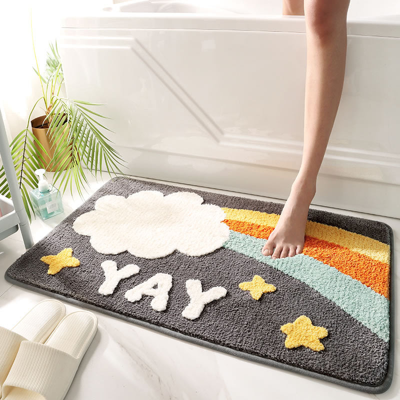 Household Toilet Tloor Mats Bathroom Absorbent Non-slip Mats