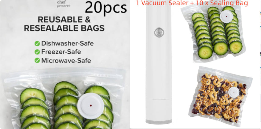Mini Vacuum Food Saver Sealer Household Small Automatic Air-pumping Device