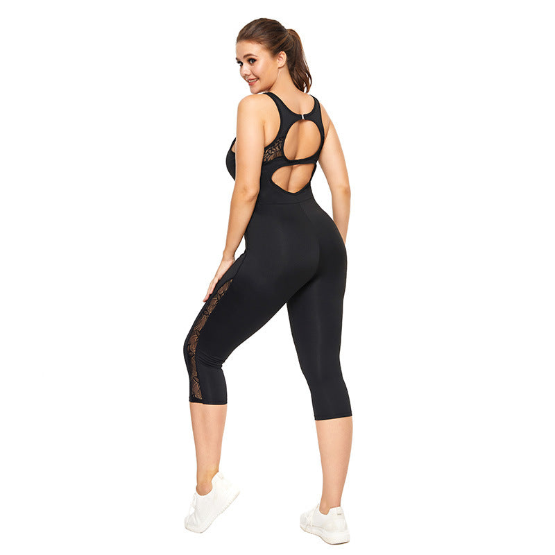 Fitness Yoga Suit Women's Aerial Yoga Suit Tight And Thin Bodysuit