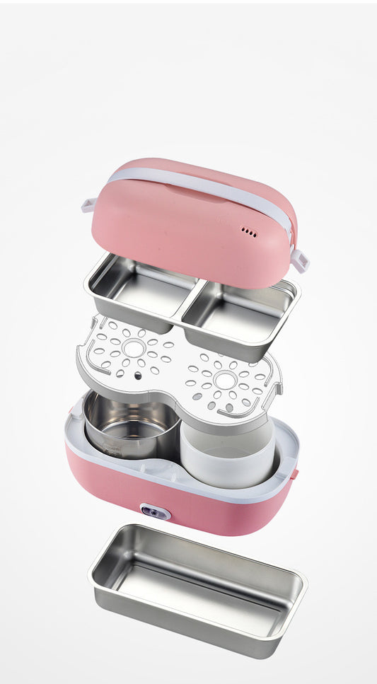 New Net Red Portable Heated Lunch Box
