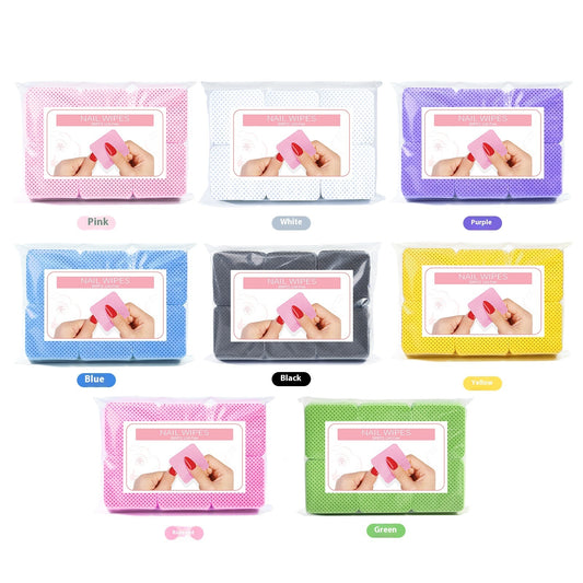 Portable Home Solid Color Magic Nail Polish Removing Tissue