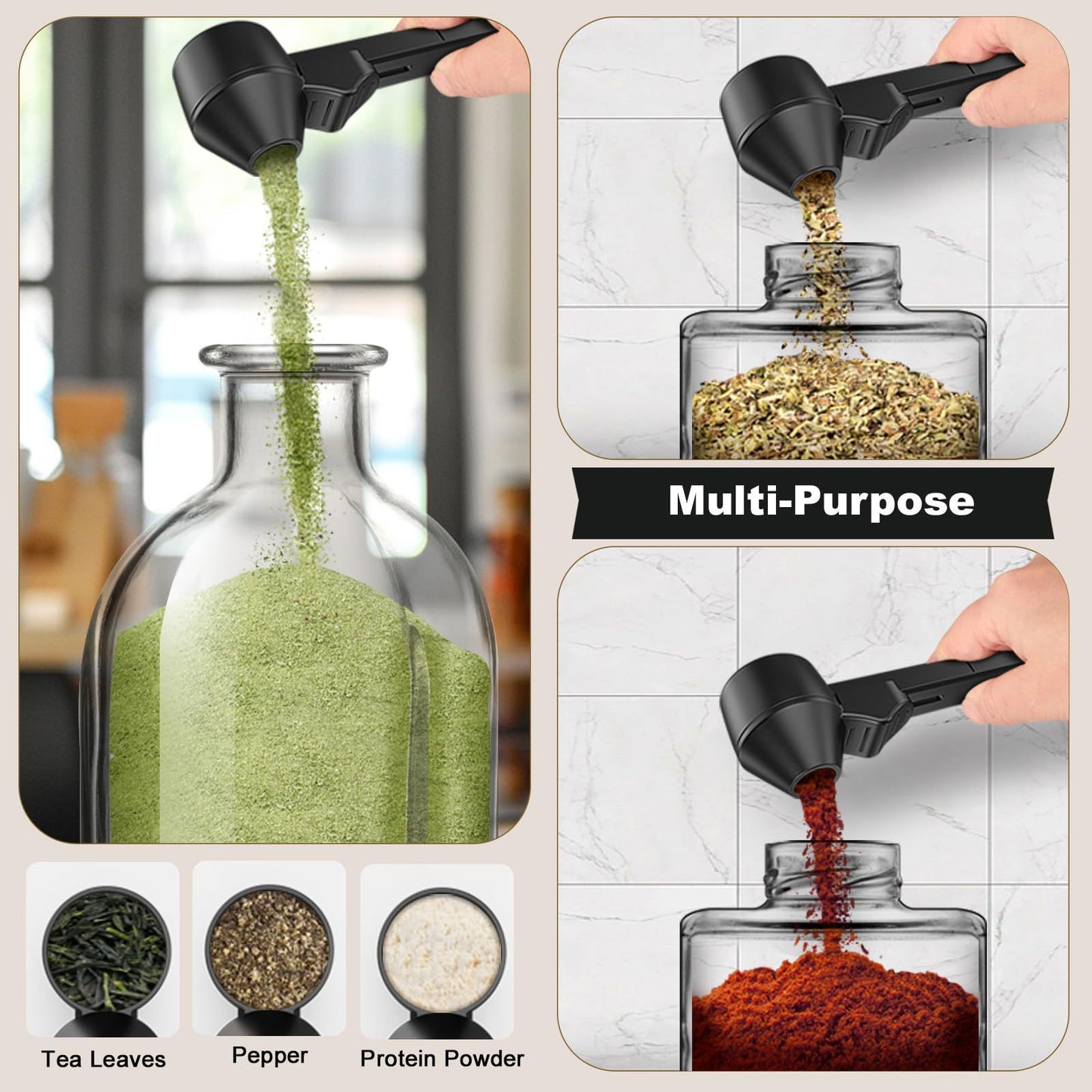 Coffee Measuring Spoon Funnel Spoon