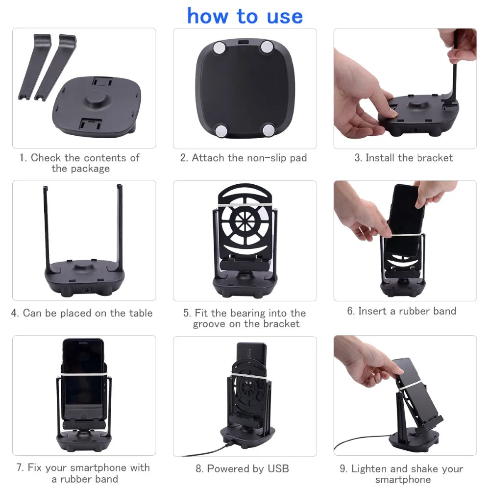 Lefon Phone Walking Swing Shaker Mobile Stand Holder Pedometer Brush Stepper For Pokemon Go Phone Wiggler Counter For Iphone