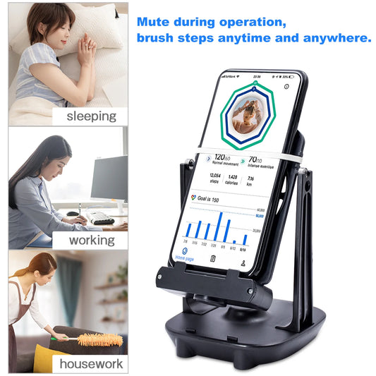Lefon Phone Walking Swing Shaker Mobile Stand Holder Pedometer Brush Stepper For Pokemon Go Phone Wiggler Counter For Iphone