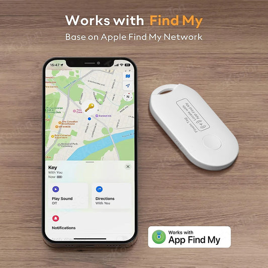 Smart Tag Global Locator Mini GPS Tracker Works with iOS Find My APP Anti-lost Finder Locator for Keys Wallet Car Luggage
