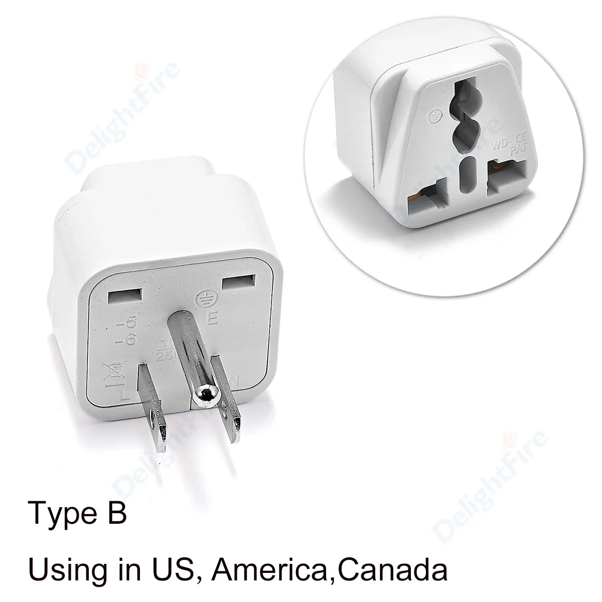 Universal US Travel Adapter UK AU EU To US Plug Canada Mexico Plug Converter Ameican Power Charger Electrical Socket AC Outlet