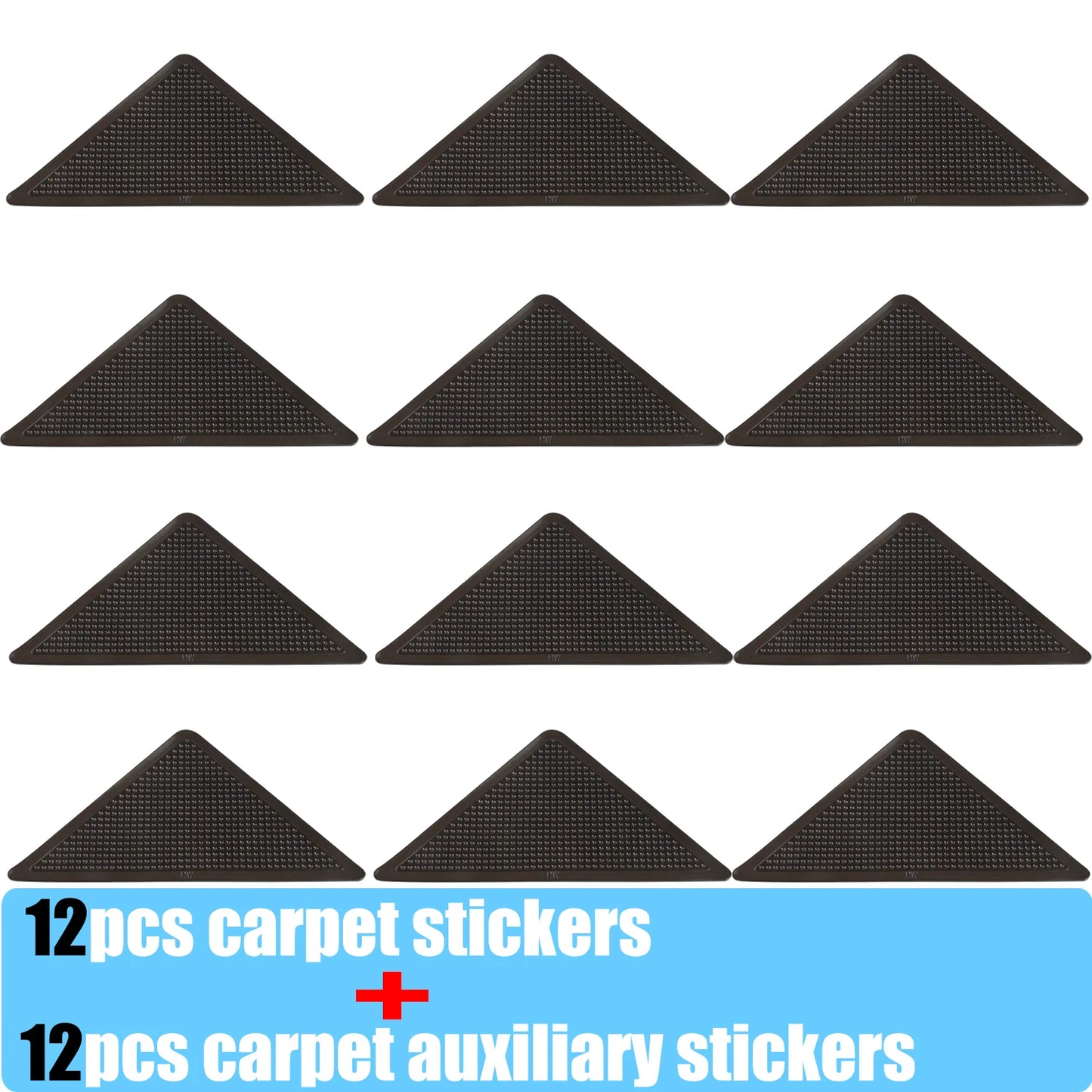 1-5set Triangle Non Slip Rug Grippers Reusable Anti Slip Carpet Pads Rug Corner Gripper For Tile Floors Carpets Corners Mat