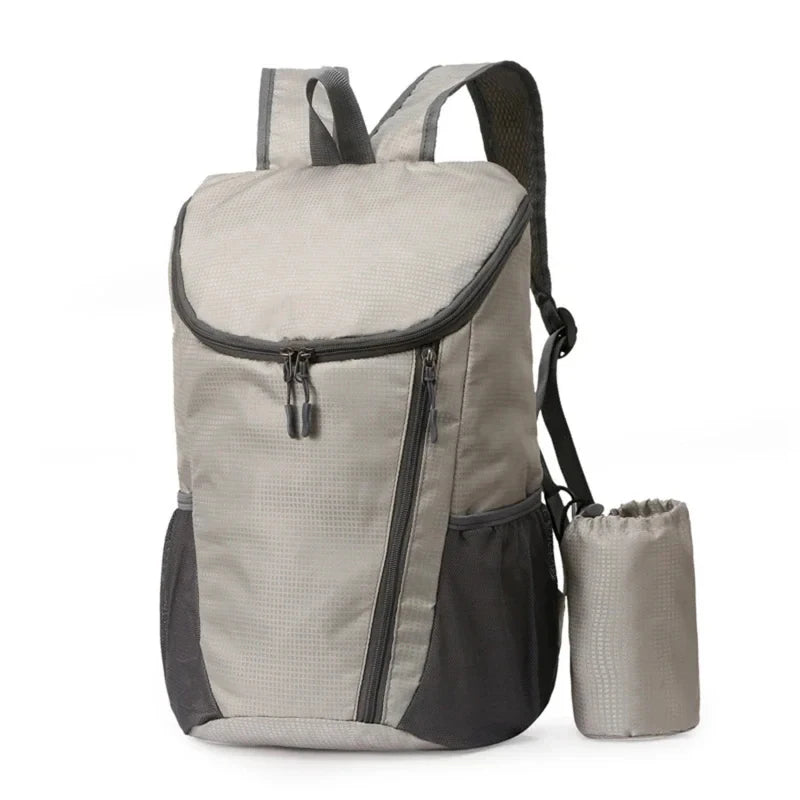 Latest Outdoor Sports Portable Backpack with Bottle Holder Large Capacity Fitness Travel Hiking Day Bag Suitable for Both Men