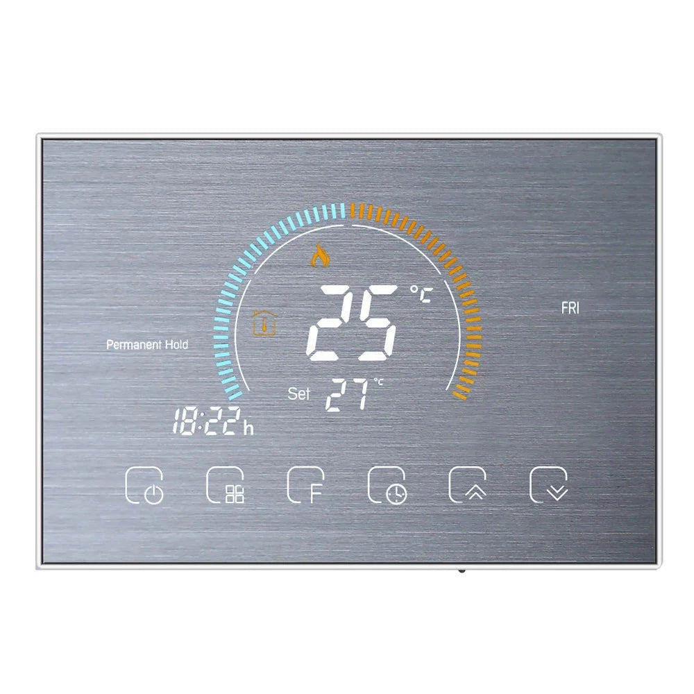 TUYA Wi-Fi Smart Large Colorful Screen Room Programmable Air Thermostat WIFI for Switch Heating Cooler Bridge Voice Alexa