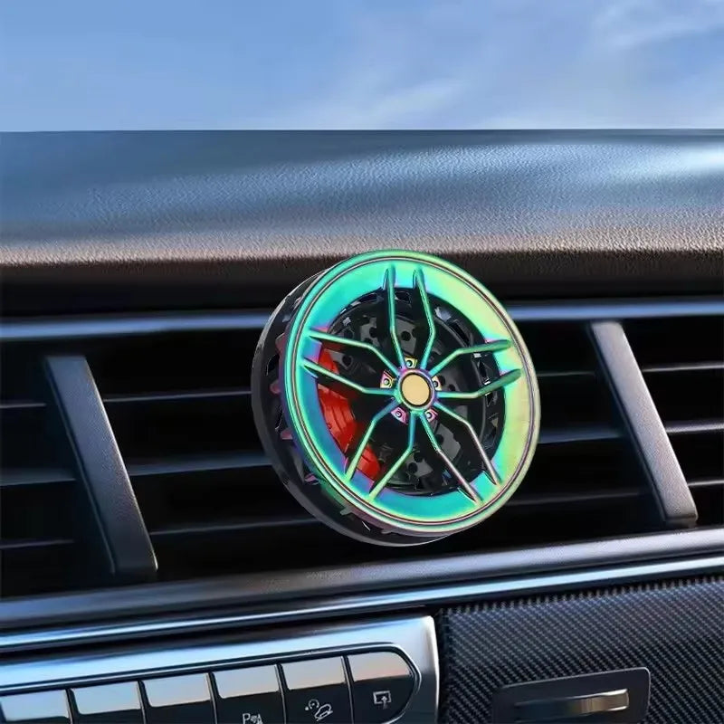 Rotatable Car Air Freshener Clip Auto Wheel Hub & Air Vent Fragrance Tire Fragrance Clips Decorative Car Accessories