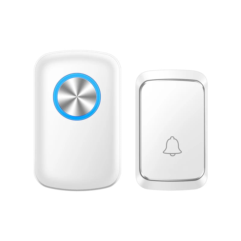 Smart Wireless Doorbell Family Door Bell Chime Kit 300M/1000Ft Long Distance 60 Songs Intelligent Doorbell Kit US EU Plug