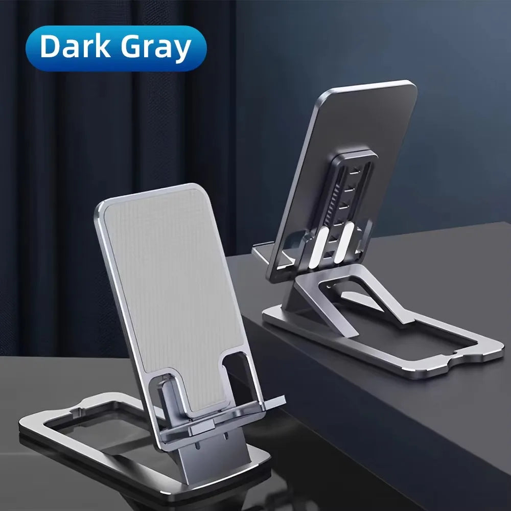 Universal Adjustable Foldable Desktop Phone Stand -Height & Angle Adjustment for All Smartphones Mobile Support Holder All Phone