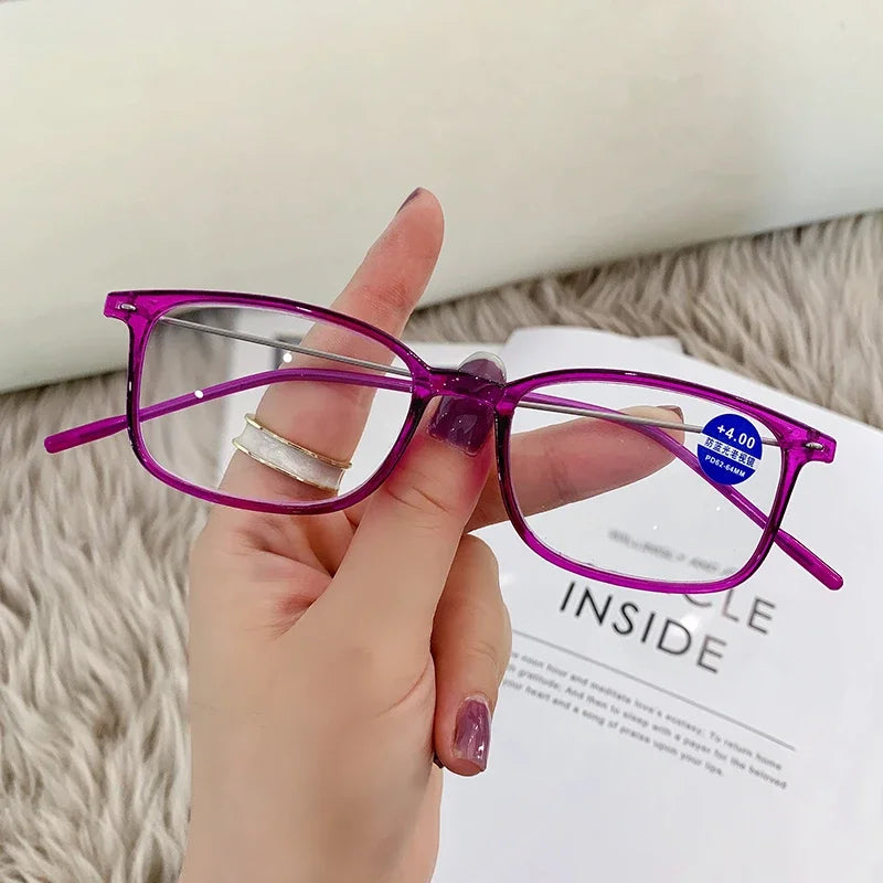 Anti-Blue Light Reading Glasses Full Frame Glasses for men and women radiation protection Square Optical Computer Glasses