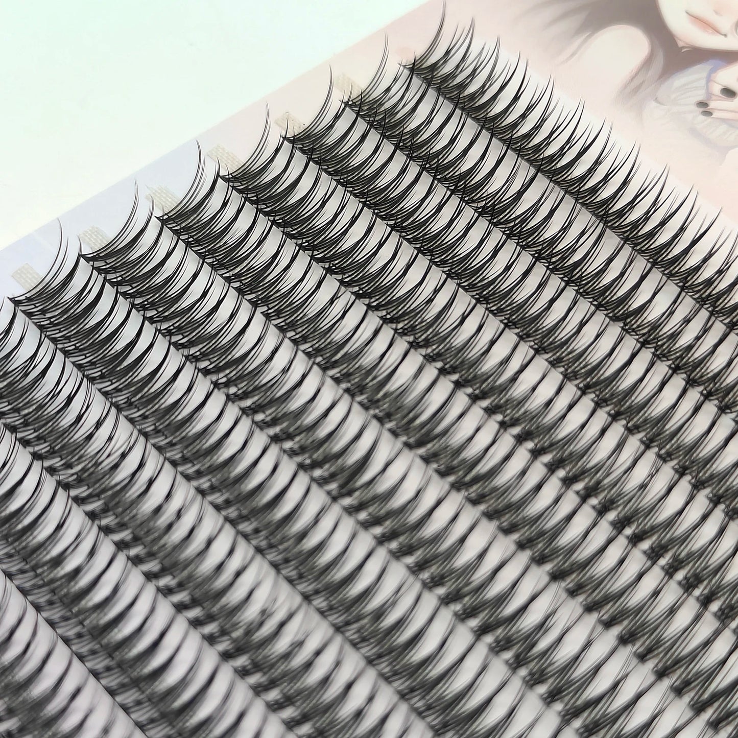 Dovetail Fake Eyelashes Extensions Kit 400PCS Natural Bundles Swallow False Lash Clusters Bunches Korean Women's Makeup