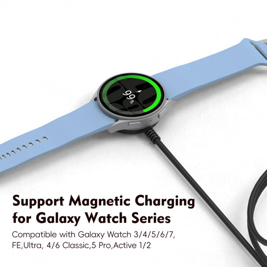 Wireless charger Galaxy Watch Charger for Galaxy Watch 3/4 5/6/7 Active1-2 Ultra FE watch cable USB-A USB-C