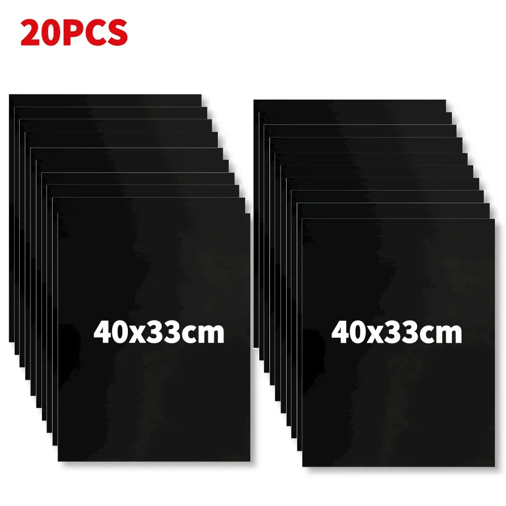 5-20PCS BBQ Grill Mat Non-stick Pad Heat Resistant Grill Mat Outdoor Baking Reusable Barbecue Party Mat 40x50cm 33x40cm