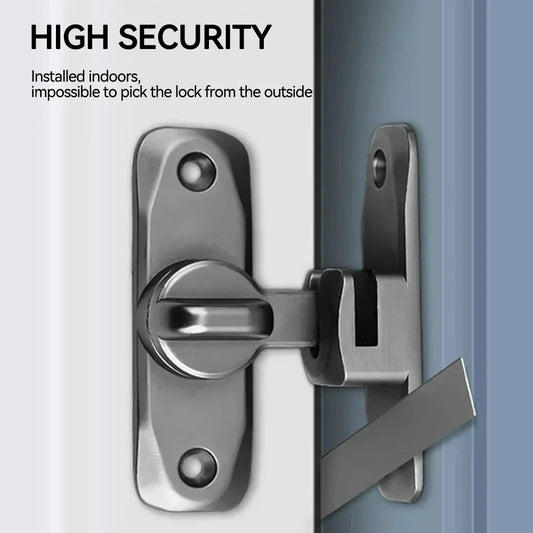 Hasp Latch Door Lock Anti-theft Buckle Latch Zinc Alloy Black Cabinet Locks Safety Lock Sliding Door Lock Door Bolts Hardware