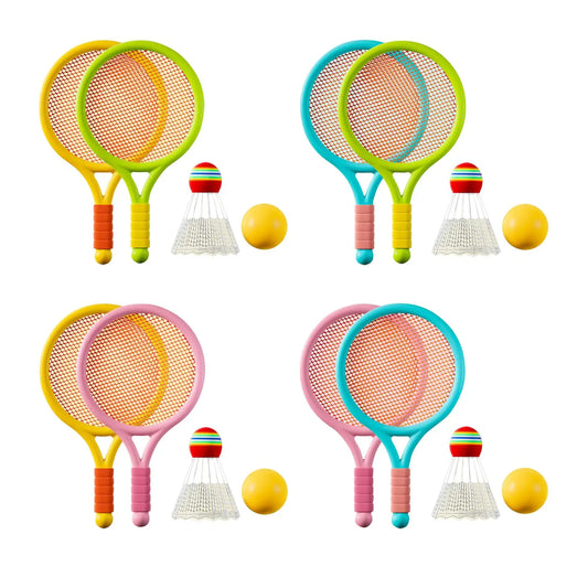Children Badminton Tennis Set Sports Durable Tennis Racket for Kids for Play Beginner Players Beach Toys Indoor Outdoor Boys