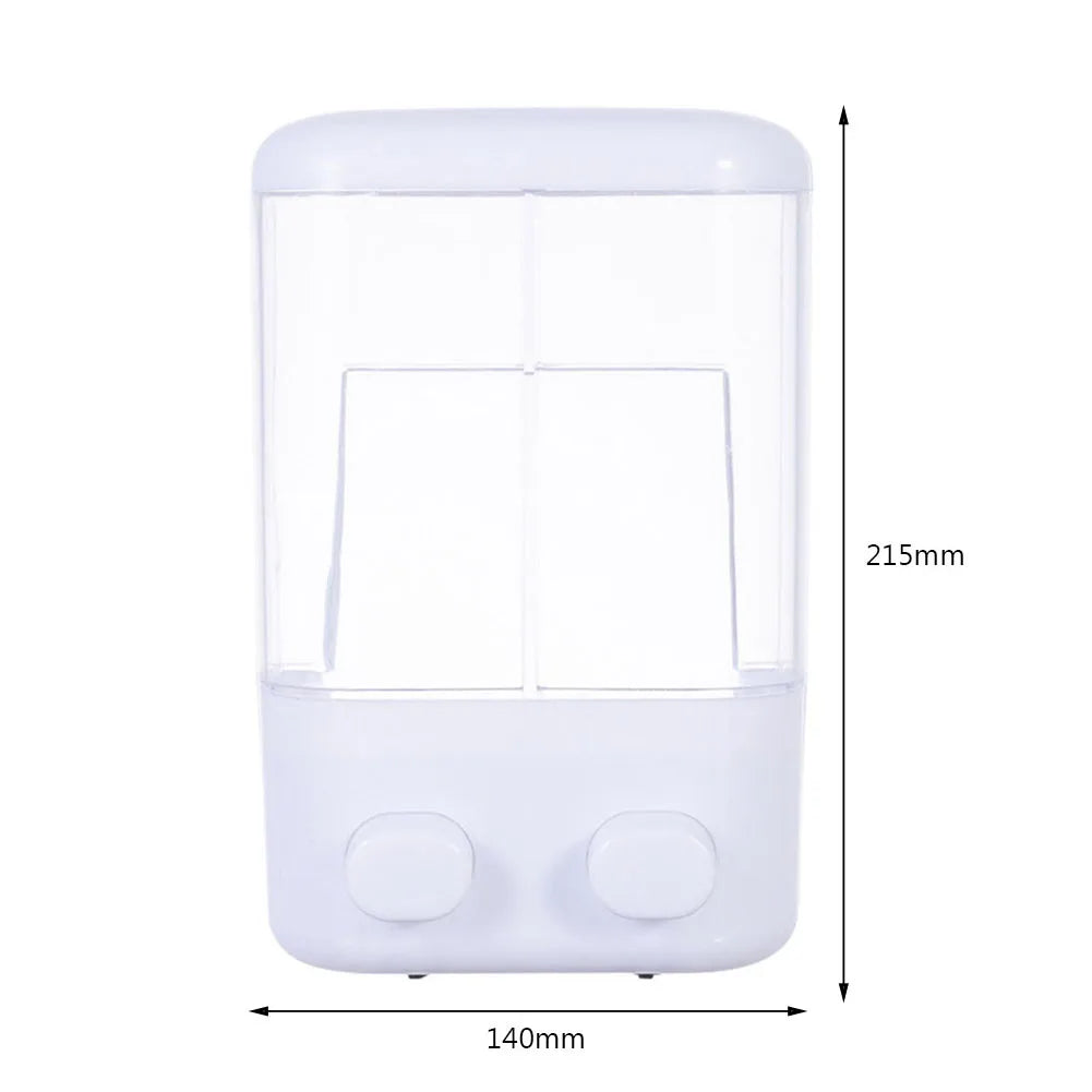 500ML Liquid Soap Pump Dispenser Wall Mount Shower Shampoo Lotion Container Hand Wash Soap Liquid Dispenser for Bathroom Kitchen