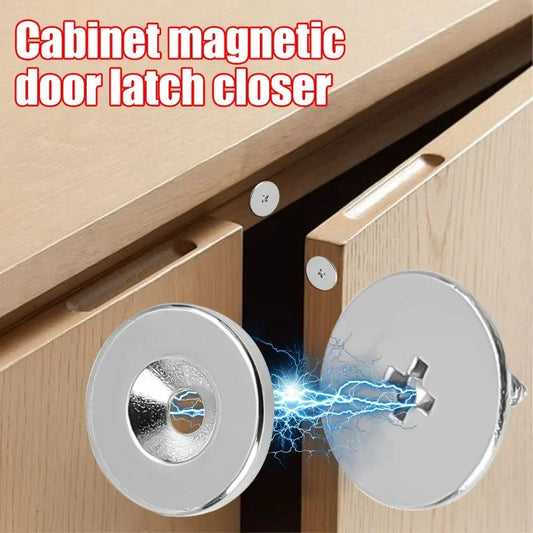 Cabinet Door Magnet Catches Round Metal Magnetic for Wardrobe Hidden Closing Magnetic Door Catch Closer for Furniture Hardware