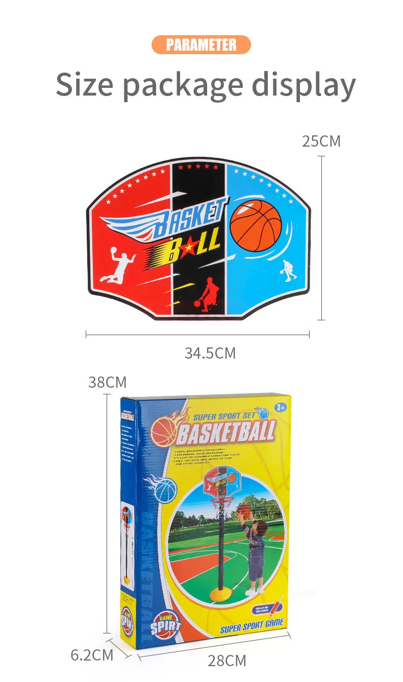 Toddler Adjustable Basketball Hoop 52-115CM Stand Rack for Kids Baby Outdoor Indoor Ball Sport Backboard Rim Shoot Children Toy