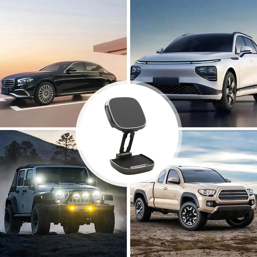 Car Magnetic Phone Holder Stable Strong Magnet Adjustable Phone Holder Bendable Mobile Mount for Truck, Vehicle, Auto Driving