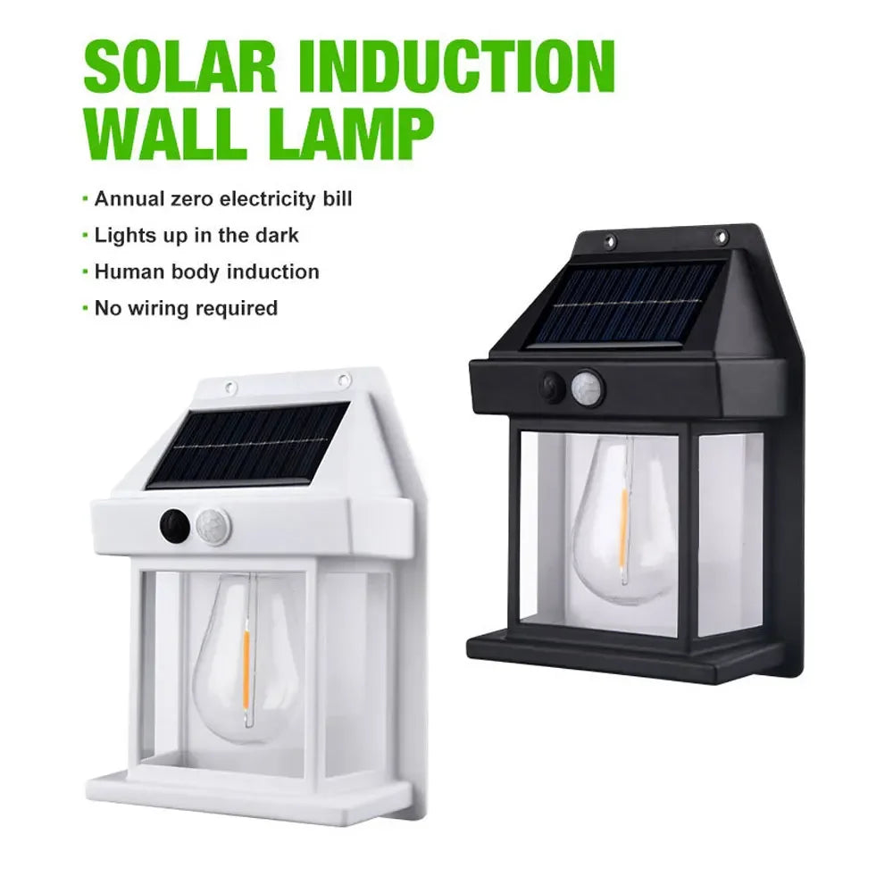 Solar Wall Light Outdoor Sconce Motion Sensor Lamp Waterproof Exterior Lighting Fixtures For House Patio Porch Garage