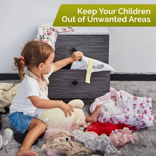 Baby Safety Lock Drawer Child Safety Cabinet Locks Baby Safe Straps Adhesive Cabinet Drawer Door Latches baby safety