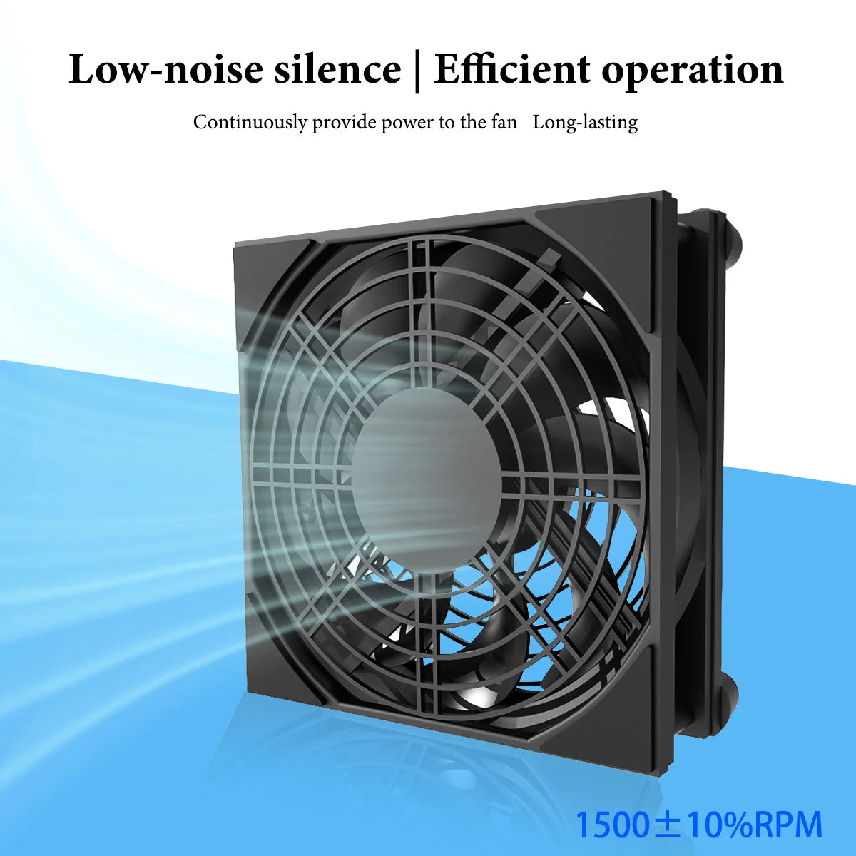 1pc USB supports 3-speed adjustment. The computer fan is silent. The 5V power supply fan is equipped with a speed controller, su
