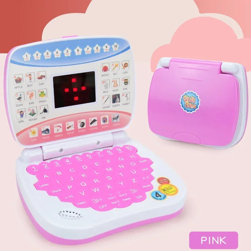 Kids Educational Learning Laptop Toy – Bilingual Electronic Computer for Toddlers, STEM Early Preschool Learning Machine Gift