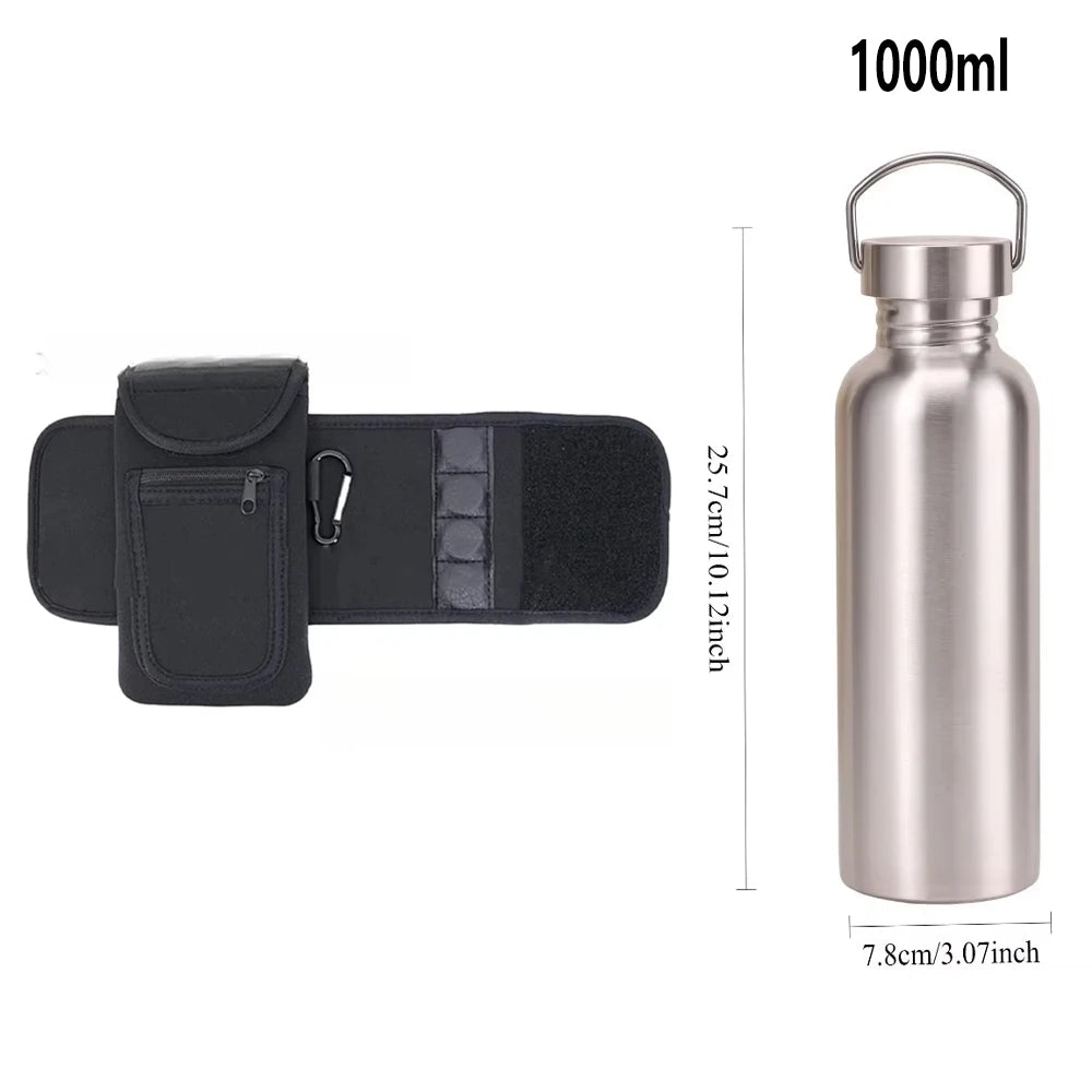 Magnetic Water Bottle Holder Water Bottle Holder Gym Accessories Water Bottle Holder with Key Pocket Mobile Phone SIM Card