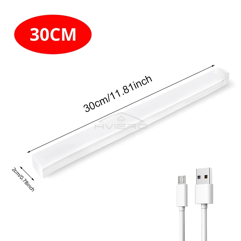 Wireless Motion Sensor Led Lamp Usb Rechargeable Night Light Kitchen Wardrobe Closet Living Decorative Lighting Smart Touch Bulb