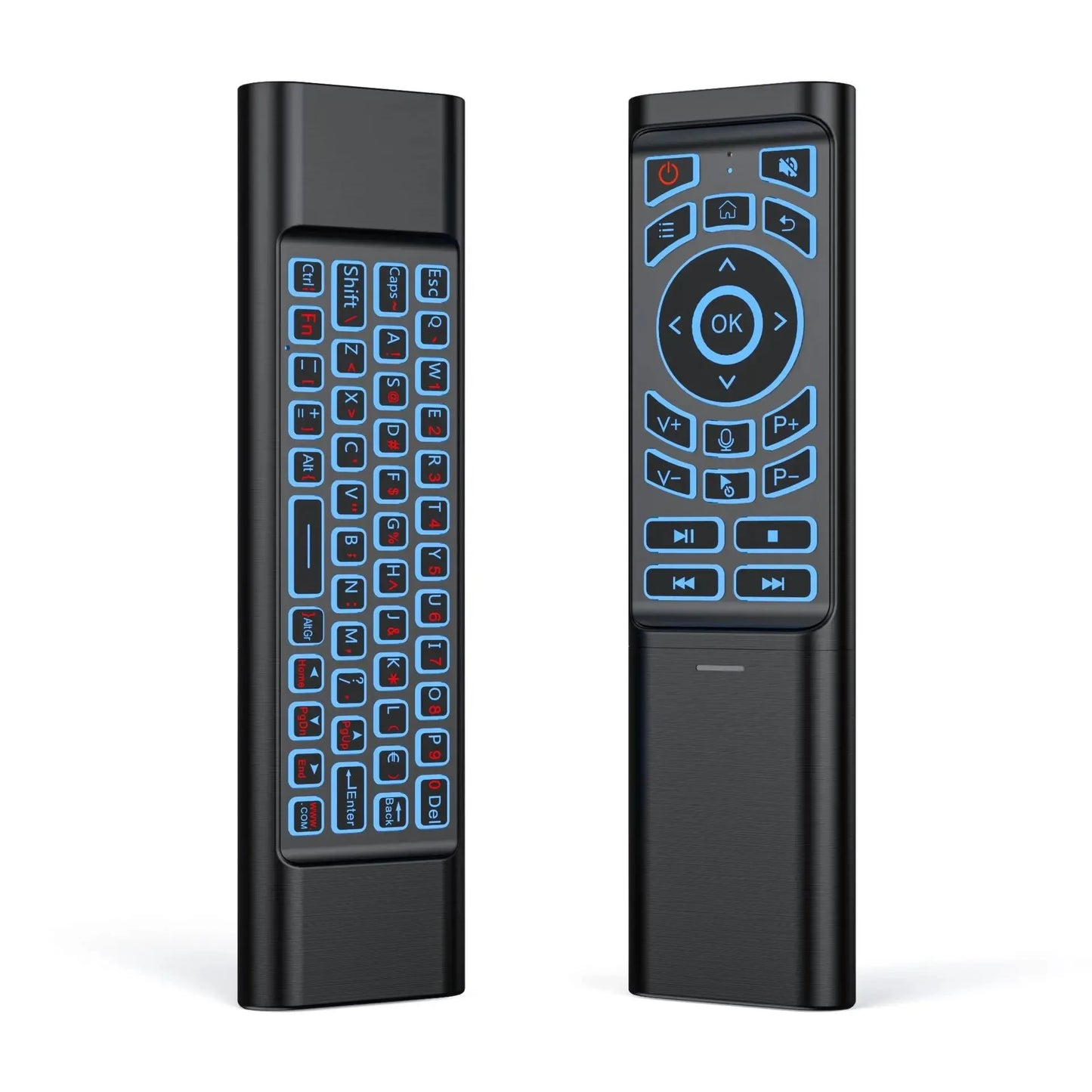 Air Mouse Remote Control Gyroscope 7 Color Backlit Dual Mode BT5.2 2.4G Wireless Keyboard Mouse For PC Android Smart TV Box