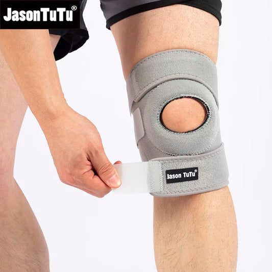 1 PCS Knee Support Brace with Open Patella Design and Adjustable Hook and Loop Closure for Running, Biking, Aerobics, Fitness 