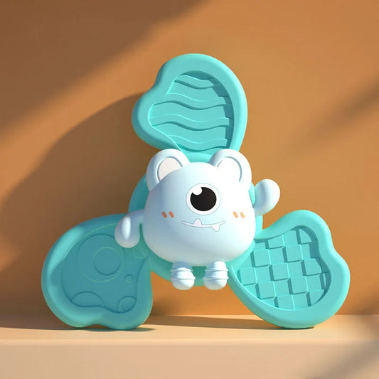 Baby Bath Toys Funny Bathing Sucker Spinner Suction Cup Cartoon Rattles Fidget Educational Toy Montessori Children Boy Girl Gift