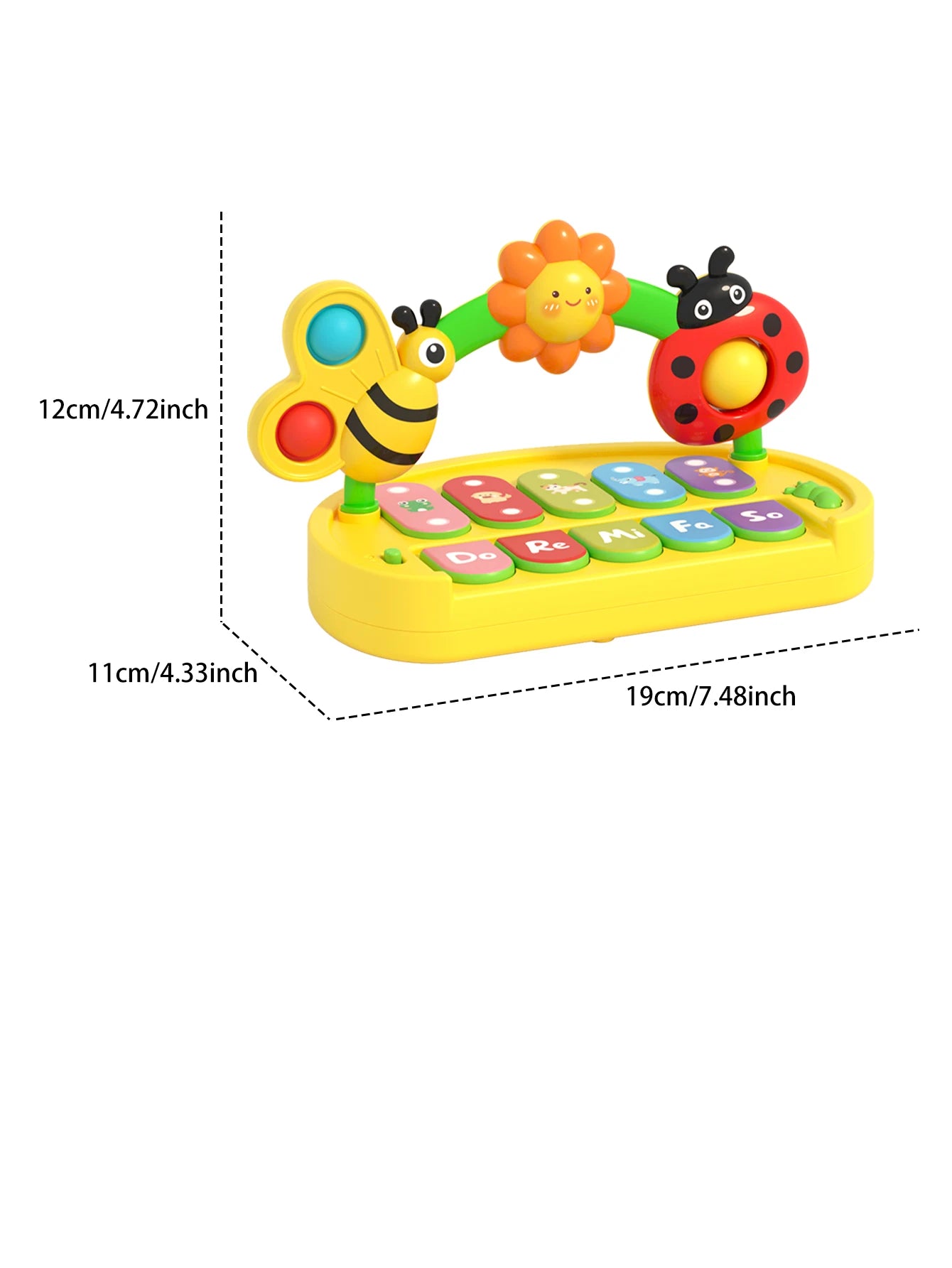 Baby Colorful Insect Musical Instrument - Baby Early Education Smart Electronic Piano Toy for Boys and Girls