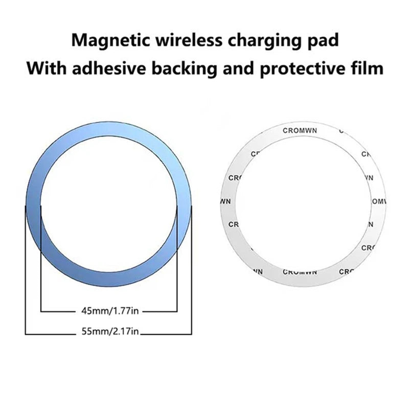 Upgrade MagSafe Car Phone Holder Car Magnetic Phone Stand Strong Magnetic 360°Rotatable Foldable Metal Suction Cup Phone Mount