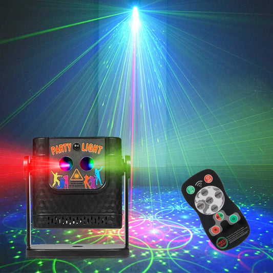 Mini 60 Patterns Projector Party Effect Lights DJ Disco Holiday Christmas Dance Bedroom Decoration Car Lamp Show Gift YR10