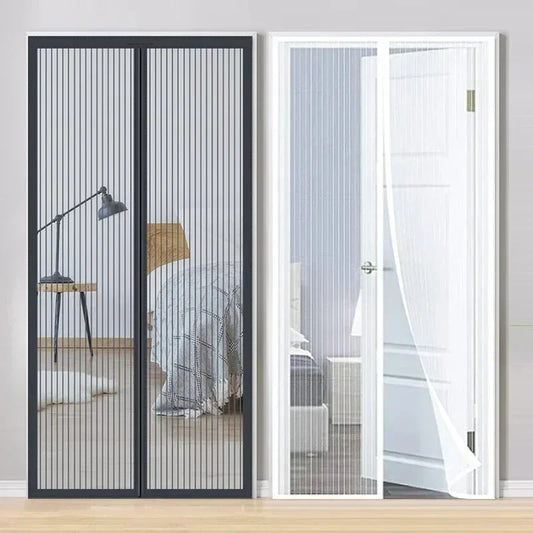 Anti Mosquito Magnetic Door Screen Invisible Mesh Curtain No Punching Auto Closing Insect Fly Bug Protector for Bedroom Entry