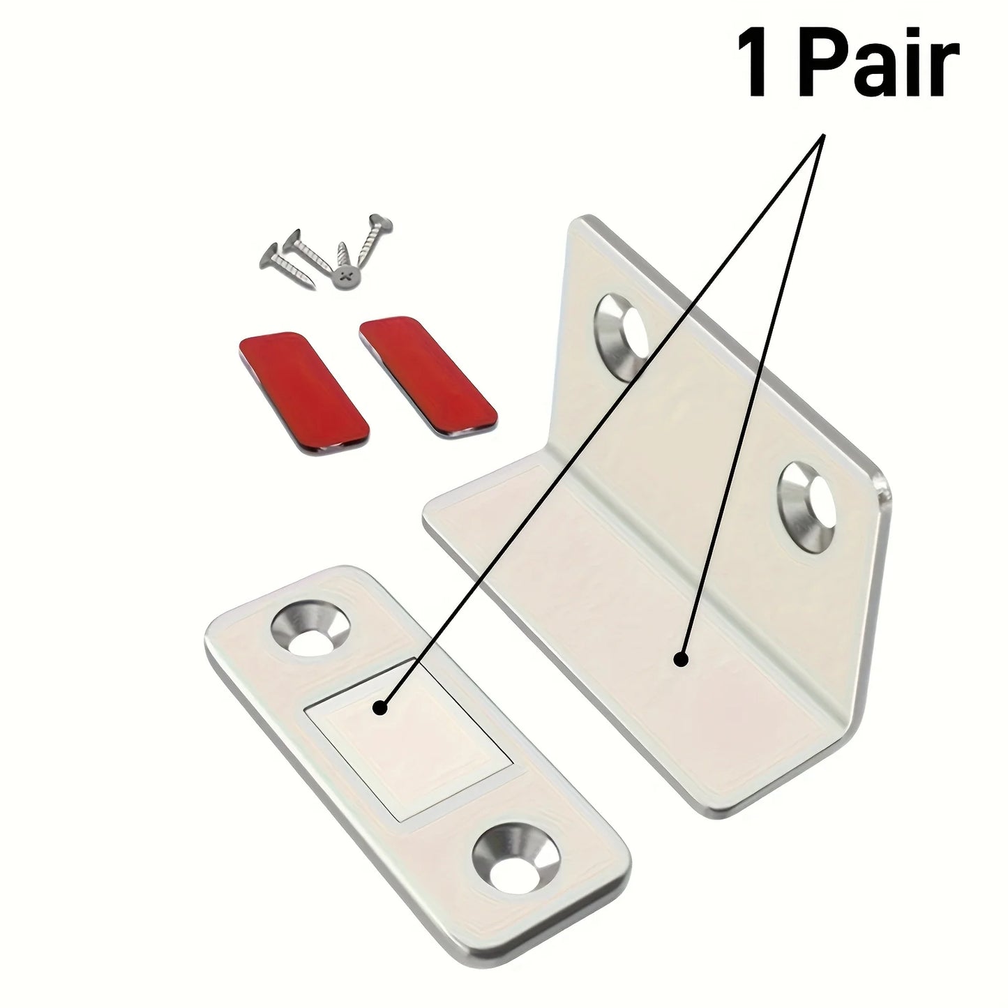 Magnetic Door Closer Strong Door Closer Magnetic Catch Latch Magnet For Furniture Cabinet Cupboard Ultra Self-adhesive Latch