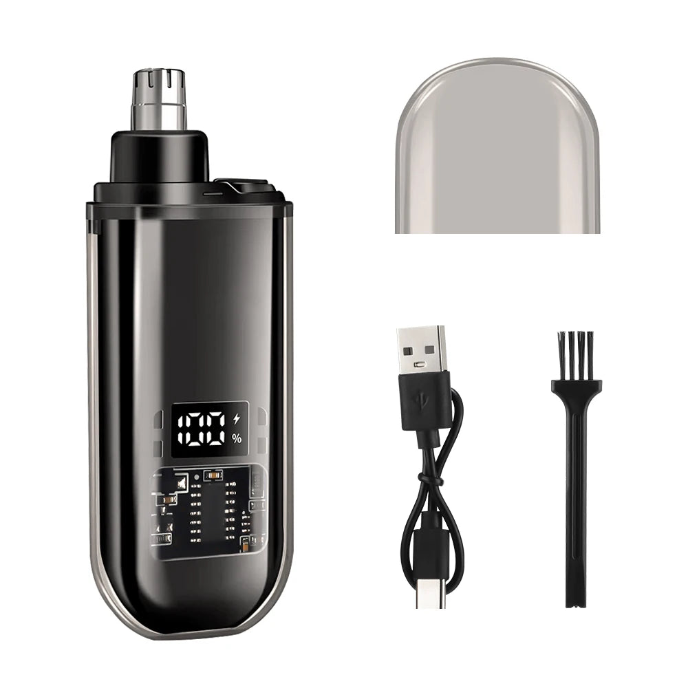 Portable Nose Hair Remover Mini Nose Hair Trimmer for Men Trimmer for Nose and Ears Electric Nose Hair Cutter USB Rechargeable
