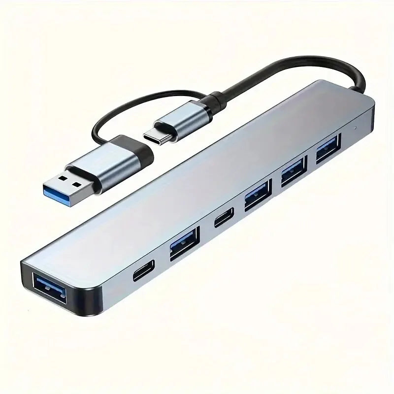 USB 3.0 HUB Type C to 7 Ports USB HUB USB3.0 Adapter Multi Splitter High Speed 5Gbps With PD USB C For Macbook Pro Air PC Laptop
