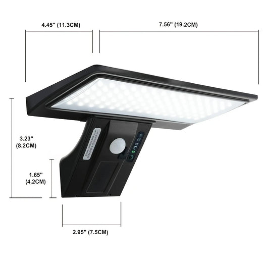 Solar Security Lights Solar Flood Lights Outdoor Waterproof with Motion Sensor 4 Modes 90 LEDs Wall Lights for Porch Yard Garden