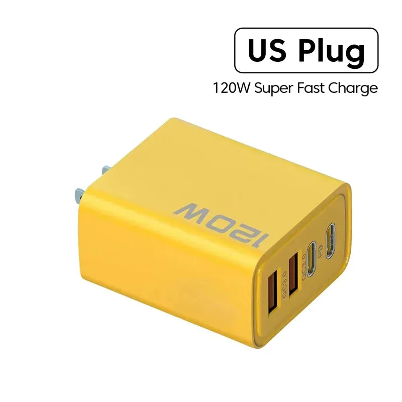 4 Port USB C PD Charger Quick Charge 3.0 Type C USB Phone Charger US EU Plug Wall Travel Fast Charging Adapter For Smart Phone