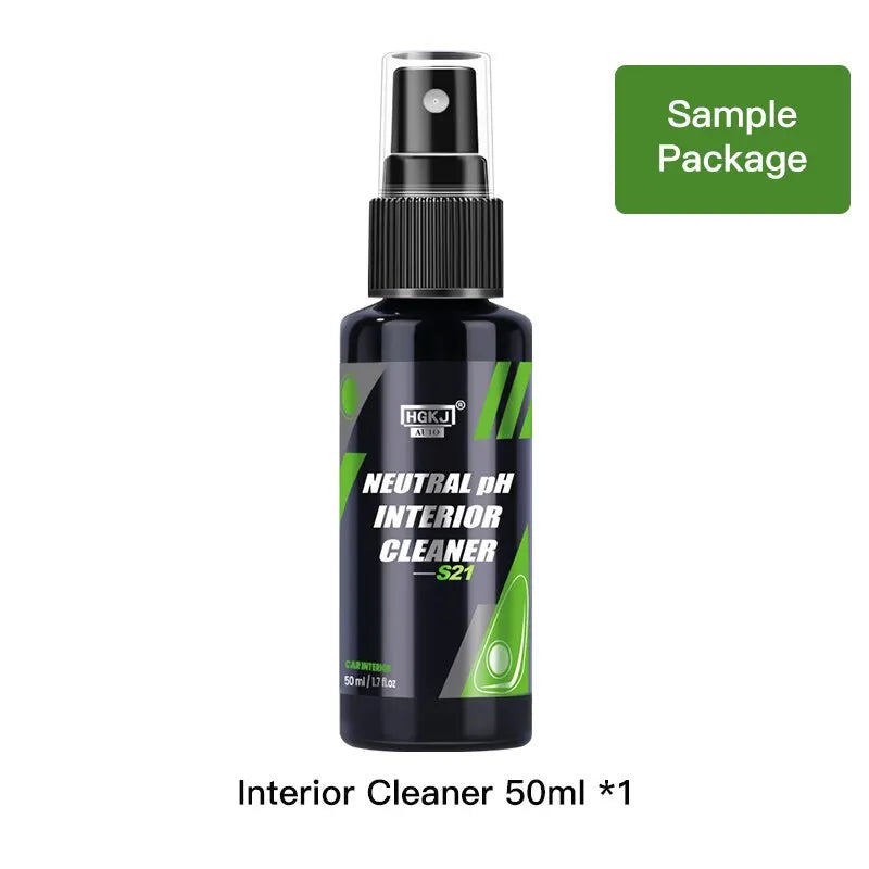 Interior Cleaner Car Neutral Ph Water-free Foam Spray Dust Remover Seat Roof Dash Cleaning HGKJ S21
