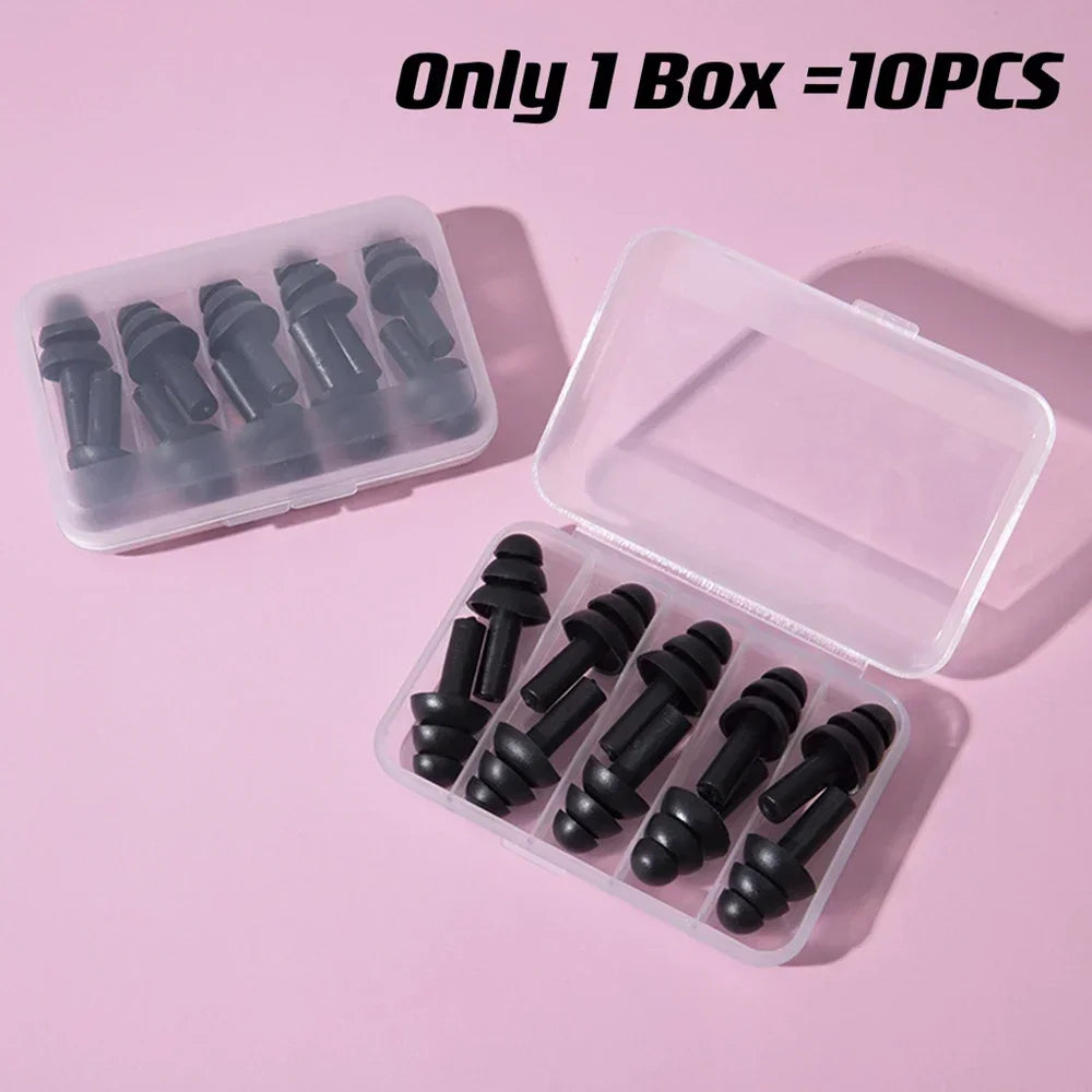 코골이 귀마개 Sleep & Snoring 10PCS Ear Plugs Sound Insulation Waterproof Silicone Ear Protection Earplugs Anti-noise Sleeping Plug