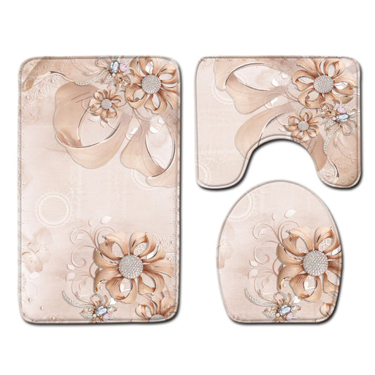 Modern Minimalist Bathroom Mats Three-piece Set