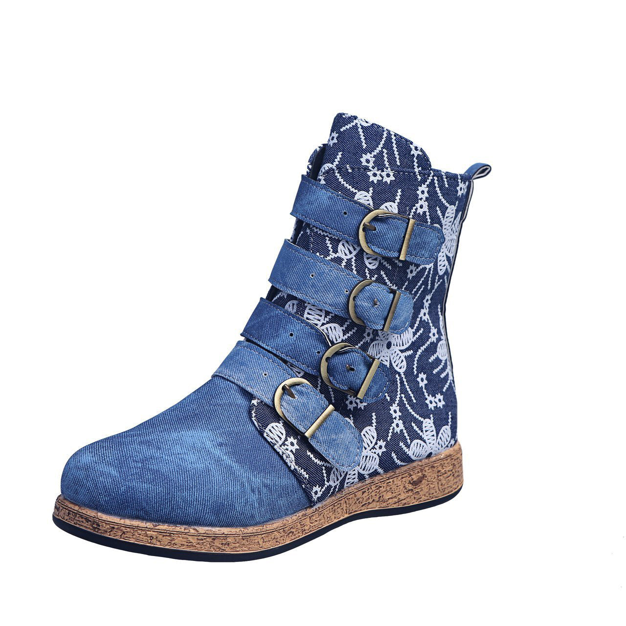 Women's Embroidered Ethnic Boho Flat Boots