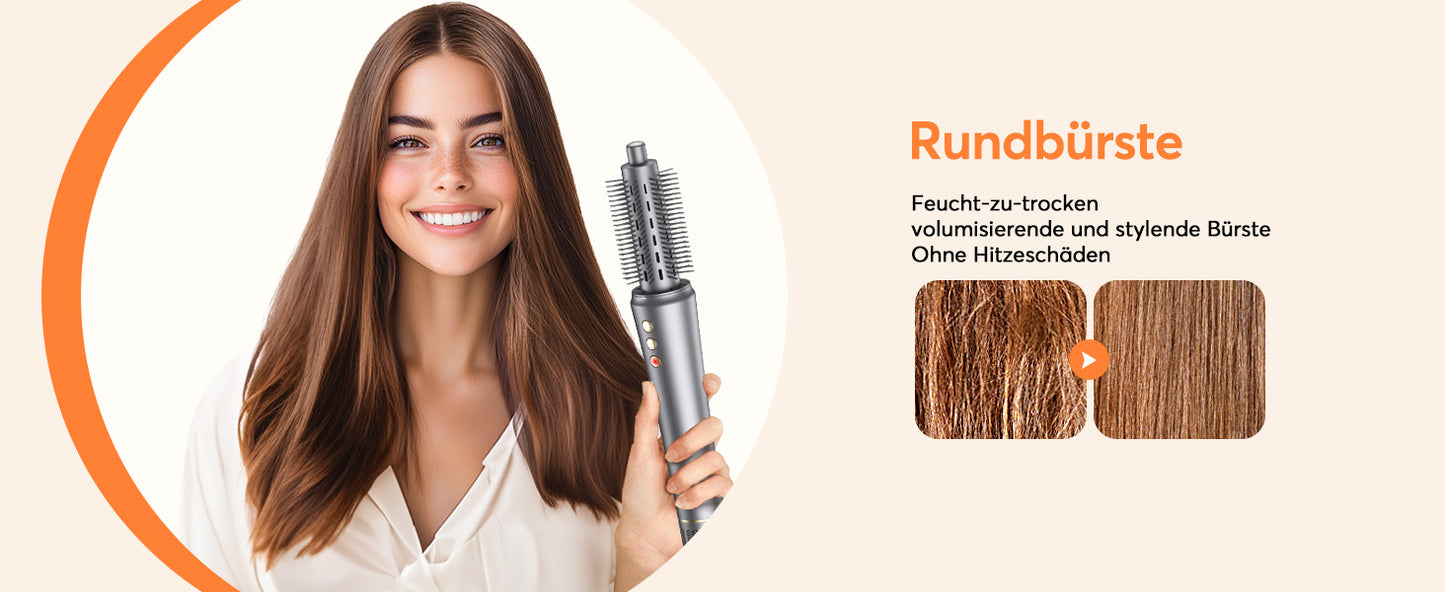 5-in-1 Hair Dryer 160000 rpm High-Speed Hair Styler for Quick Drying Multi Hair Styler with Automatic Air Curling Iron for women