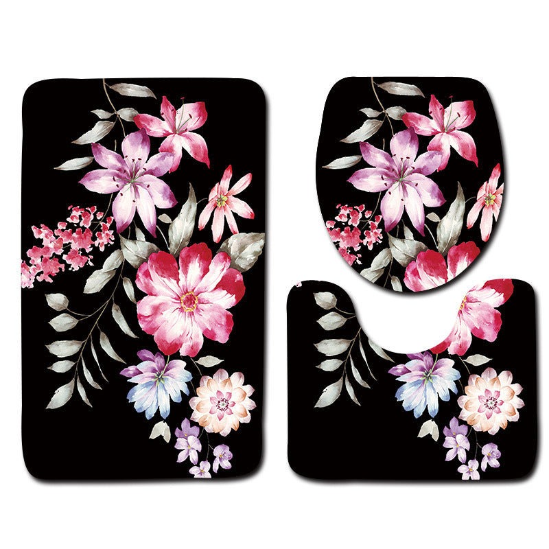 Modern Minimalist Bathroom Mats Three-piece Set